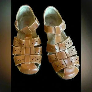 Earth Spirit Robi Caged Gelron Velcro Sandal